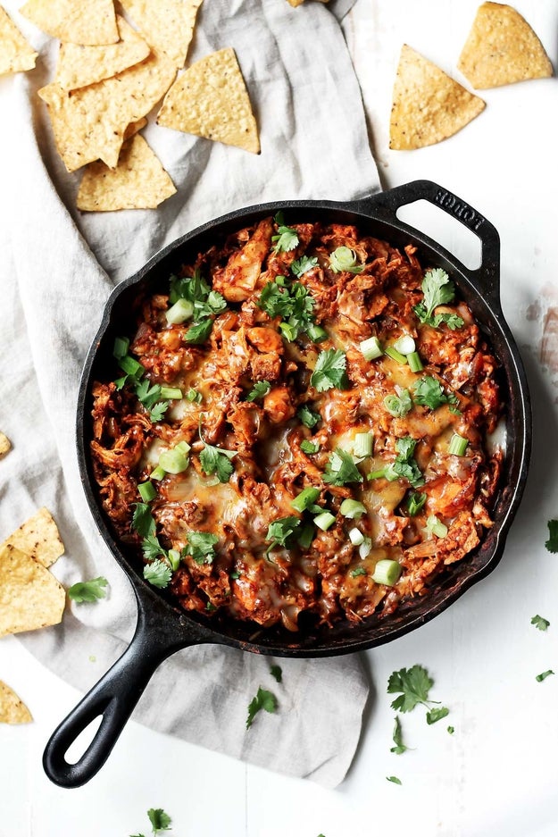 Sweet Potato &amp; Turkey Enchilada Skillet