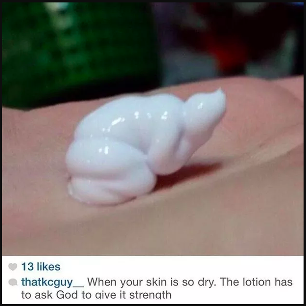 This praying lotion: