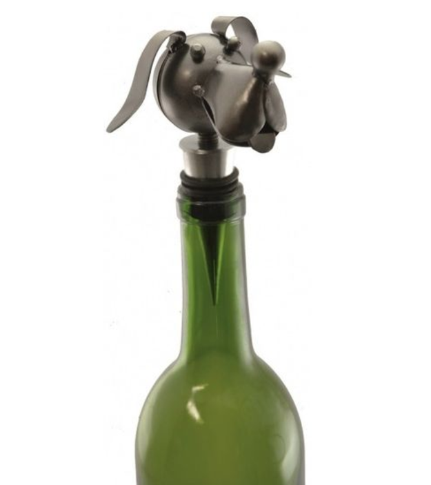 A cute bottle stopper, because the only thing that should ever get between you and your wine is an adorable dog.