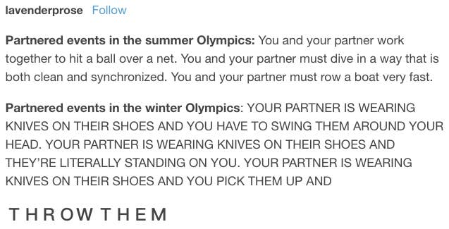 18 Tumblr Posts About The Olympics That Are Just Really Frickin Funny