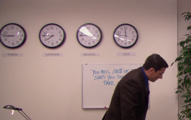 Michael Scott believed that the US only has one time zone: