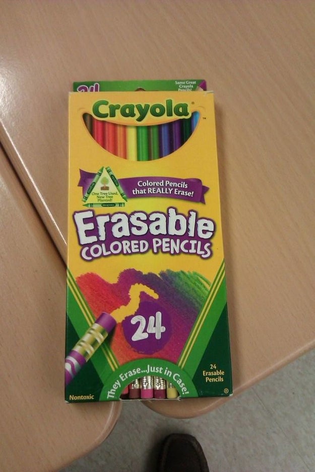 The Crayola is an open mouth smiling: