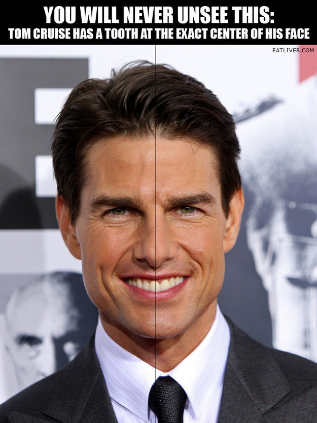 Tom Cruise's tooth, OMG: