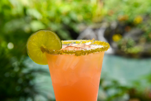 And last but not least, this Rose Gold Margarita with lime and a gold sugar rim to quench your thirst after all that dessert.