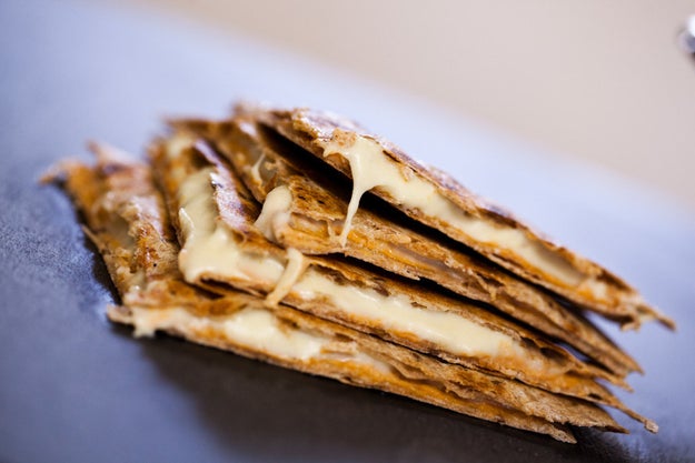Quesadillas with Cashew Cheese and Chipotle Cream