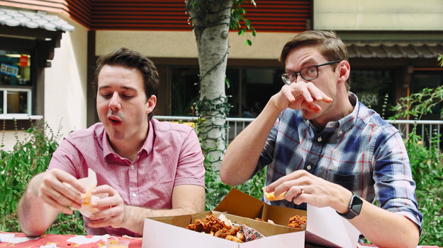 So they stepped it up a notch on the spice level with some mild chicken, and quickly realized that if that was the mild, they were in for some seriously hot ass chicken!