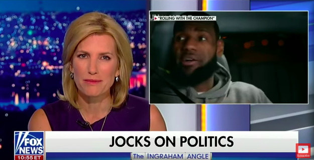 Ingraham completed the segment saying, "Oh, and LeBron and Kevin, you're great players, but no one voted for you. Millions elected Trump to be their coach, so keep the political commentary to yourself or, as someone once said, shut up and dribble."