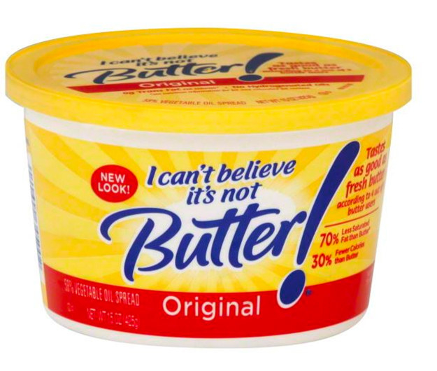 Even tubs of I Can't Believe It's Not Butter! were masquerading as Tupperware.