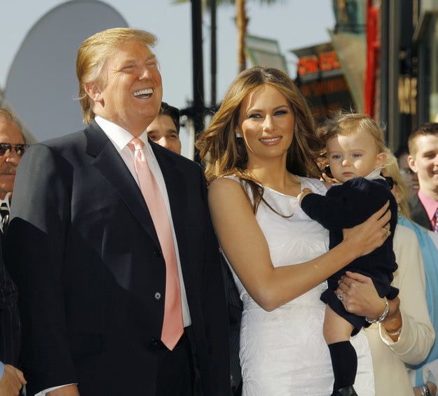 Trump had been married to his wife Melania for nearly two years and their son Barron was nearly four months old when he began the affair with McDougal.