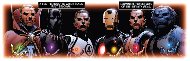 In addition to being the king of Wakanda and an Avenger, the character of T'Challa plays a major role in the comics. At some point, he was part of the Illuminati (a group of heroes who make all the important decisions pertaining to the Earth) and eventually had custody over one of the Infinity Gems.