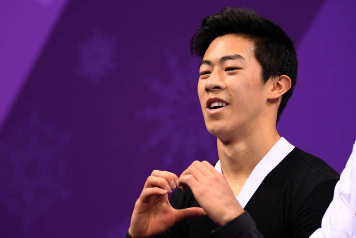 American figure skater Nathan Chen on day eight of the PyeongChang 2018 Winter Olympic Games at Gangneung Ice Arena
