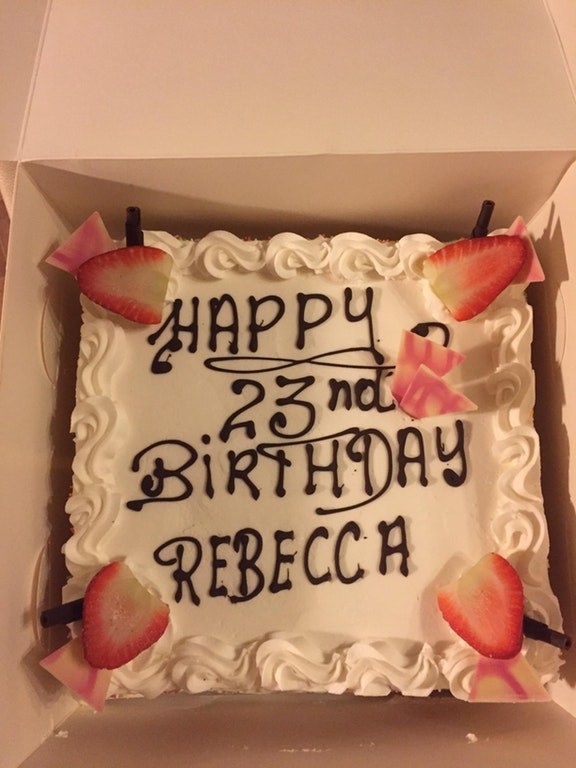 Happy "23nd" birthday, Rebecca!