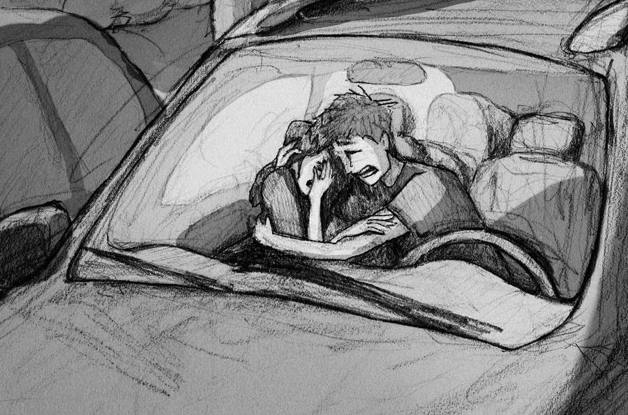 幸せも悲しみも ある男性が描いた家族のイラストに 涙がこぼれる