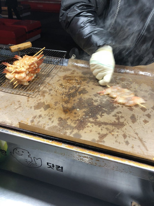 Honey butter garlic shrimp: $6