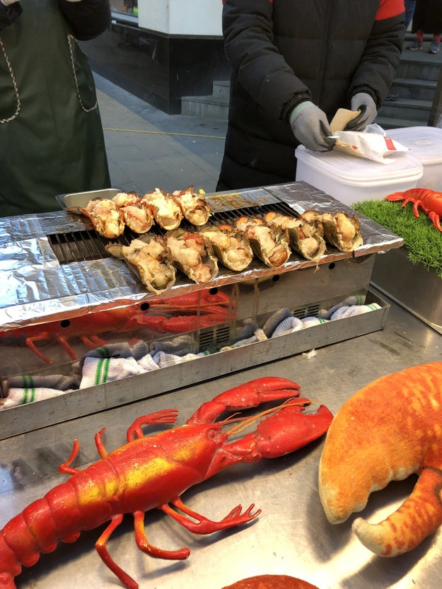 Roast lobster tail with cheese: $15