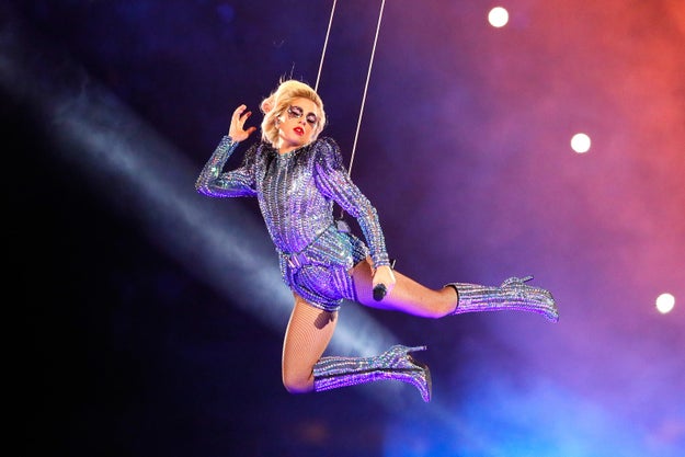 Feb. 5, 2017 — Lady Gaga at Super Bowl LI in Houston