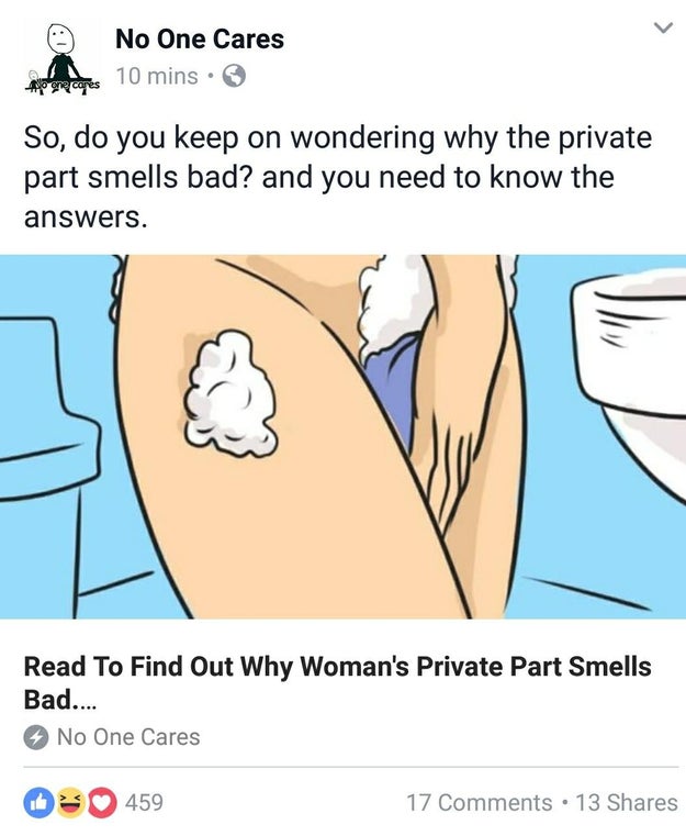 This sexist bullshit which instead of reading, you should read this.