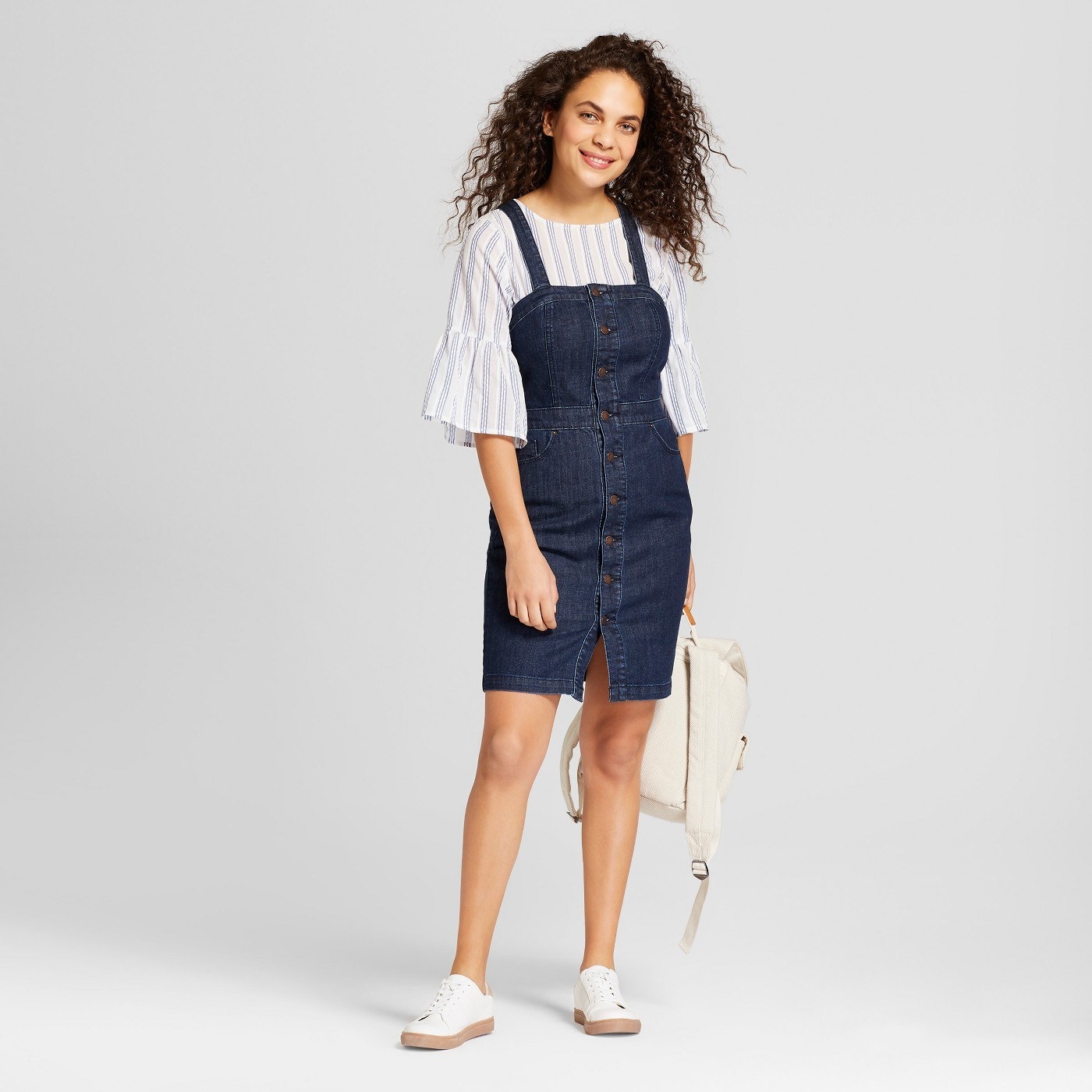 denim overall dress target