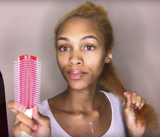 "I use my Denman brush for detangling during washday because there's less breakage and very little shedding. "