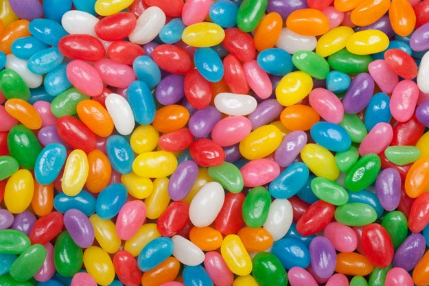 Insect secretions are used to make jelly beans shiny.