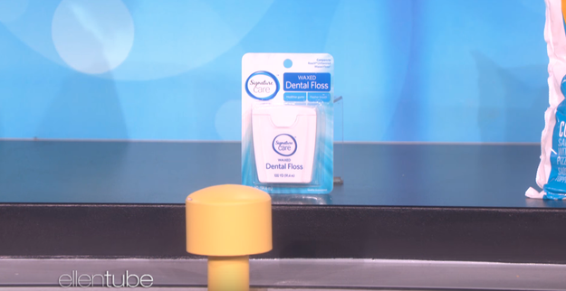 Dental floss was next, something which Bill was confident he could price correctly because he flosses all the time. He guessed $4.