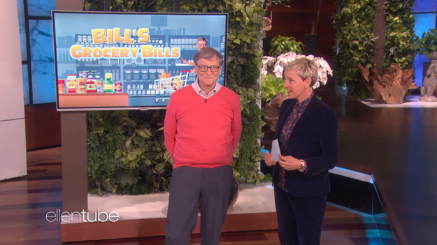 When Ellen asked Bill the last time he'd been to a supermarket, he said it was a "long time ago" because, you know, when you're rich you have people that can go and do that chore for you.