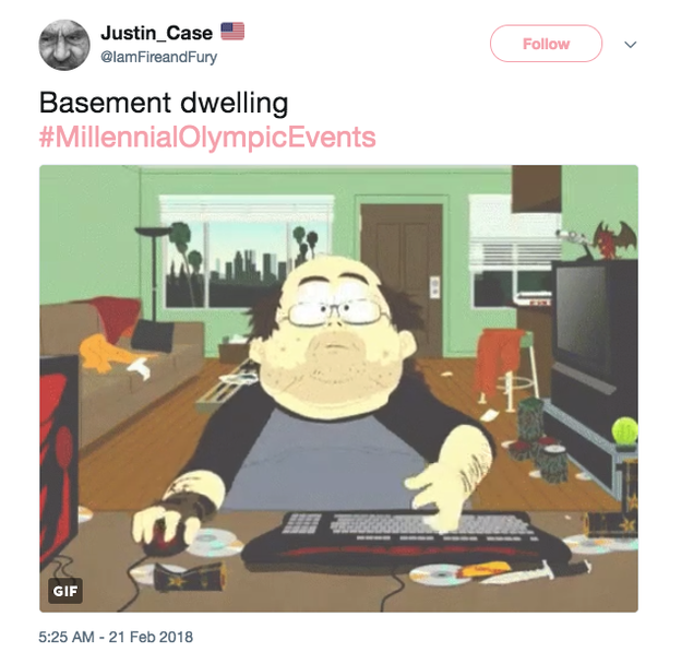 "Basement dwelling."