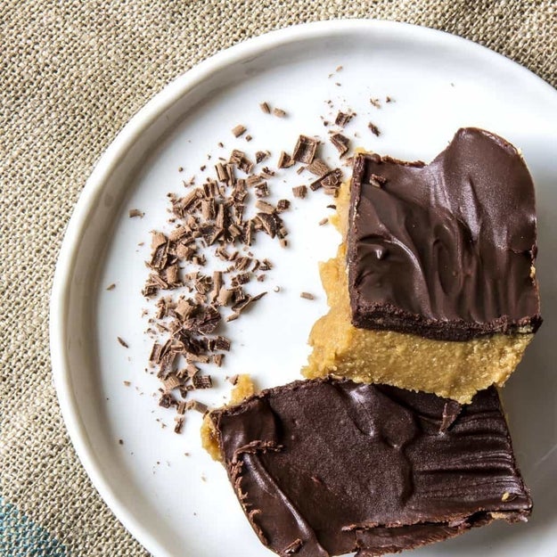 No Bake Peanut Butter Chocolate Bars