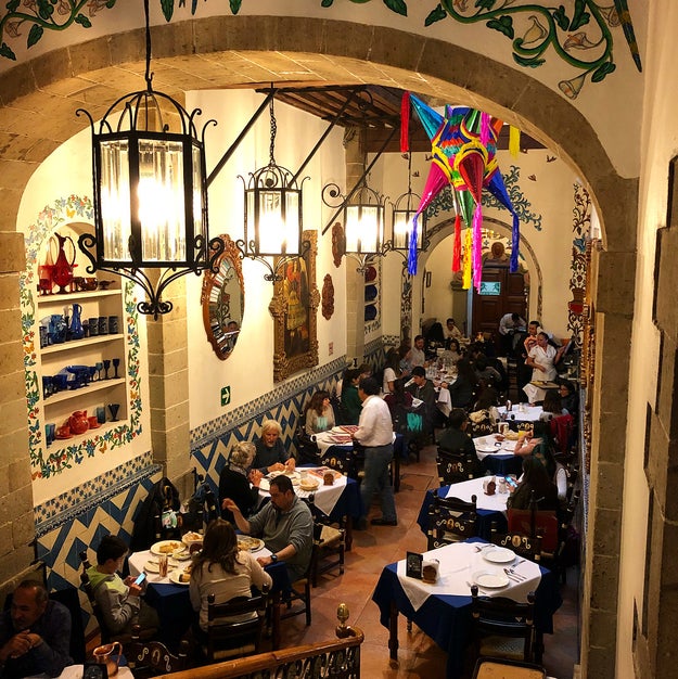 And finally, the wandering nun at Café de Tacuba: