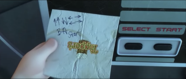 In Wreck It Ralph, the passcode to King Candy's secret safe is the Konami Code (up, up, down, down, left, right, left, right, B, A, start).