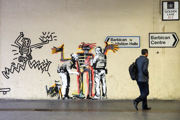 Or pull out the old paintbrush once you've glimpsed at a Banksy in your city?