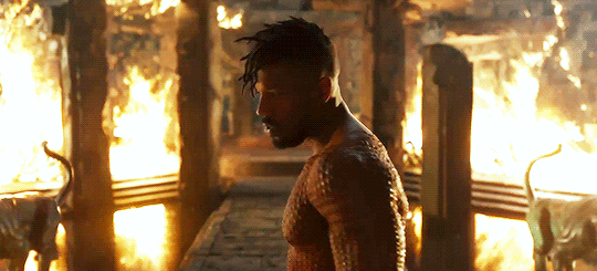 Many people reported having a hard time watching any scenes where Killmonger, Michael B. Jordan's character, was featured without a shirt — and there were MANY.