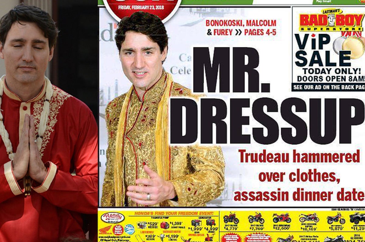 Justin Trudeau Is Getting Roasted For His Over-The-Top Indian Outfits