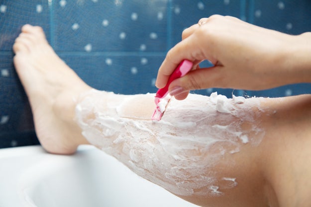 Shaving your legs does not make the hair grow back thicker.