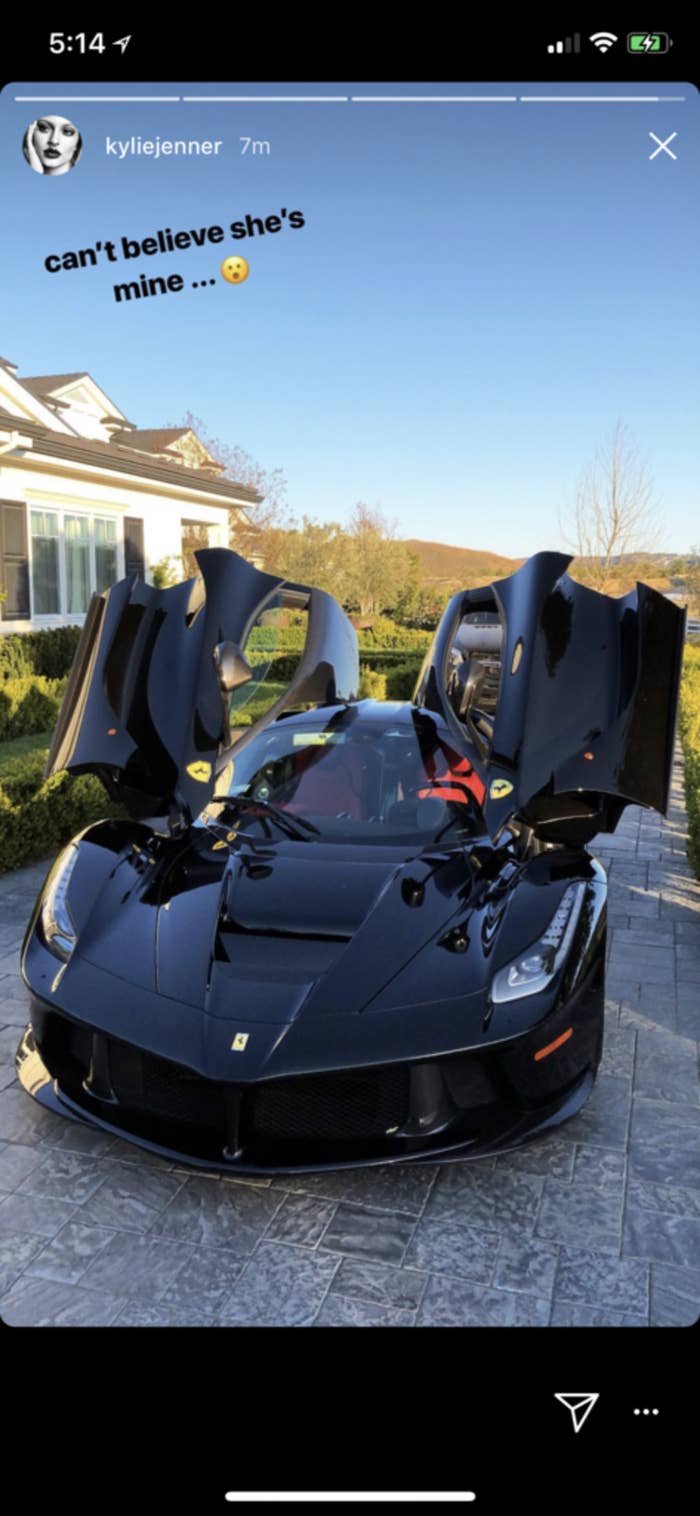 Kylie Jenner Just Got A 14 Million Dollar Ferrari Laferrari From