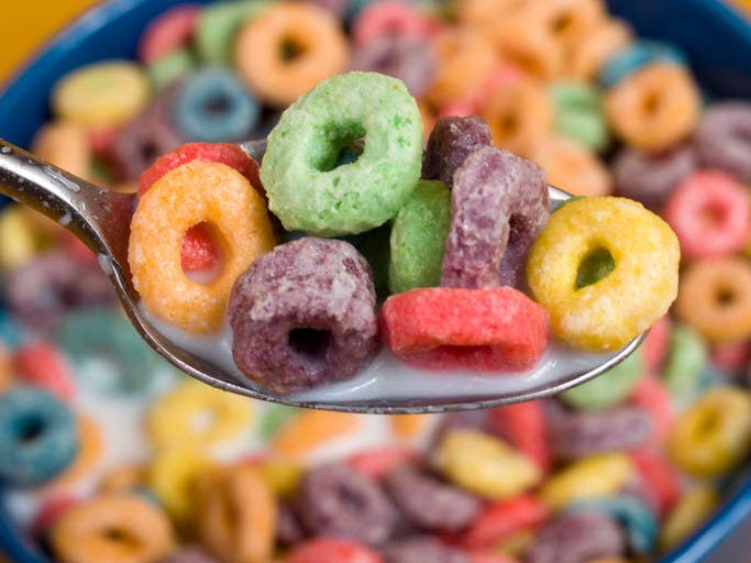 Turns out that those delicious, multicoloured loops you ate all throughout your childhood don't actually represent different fruit flavours.