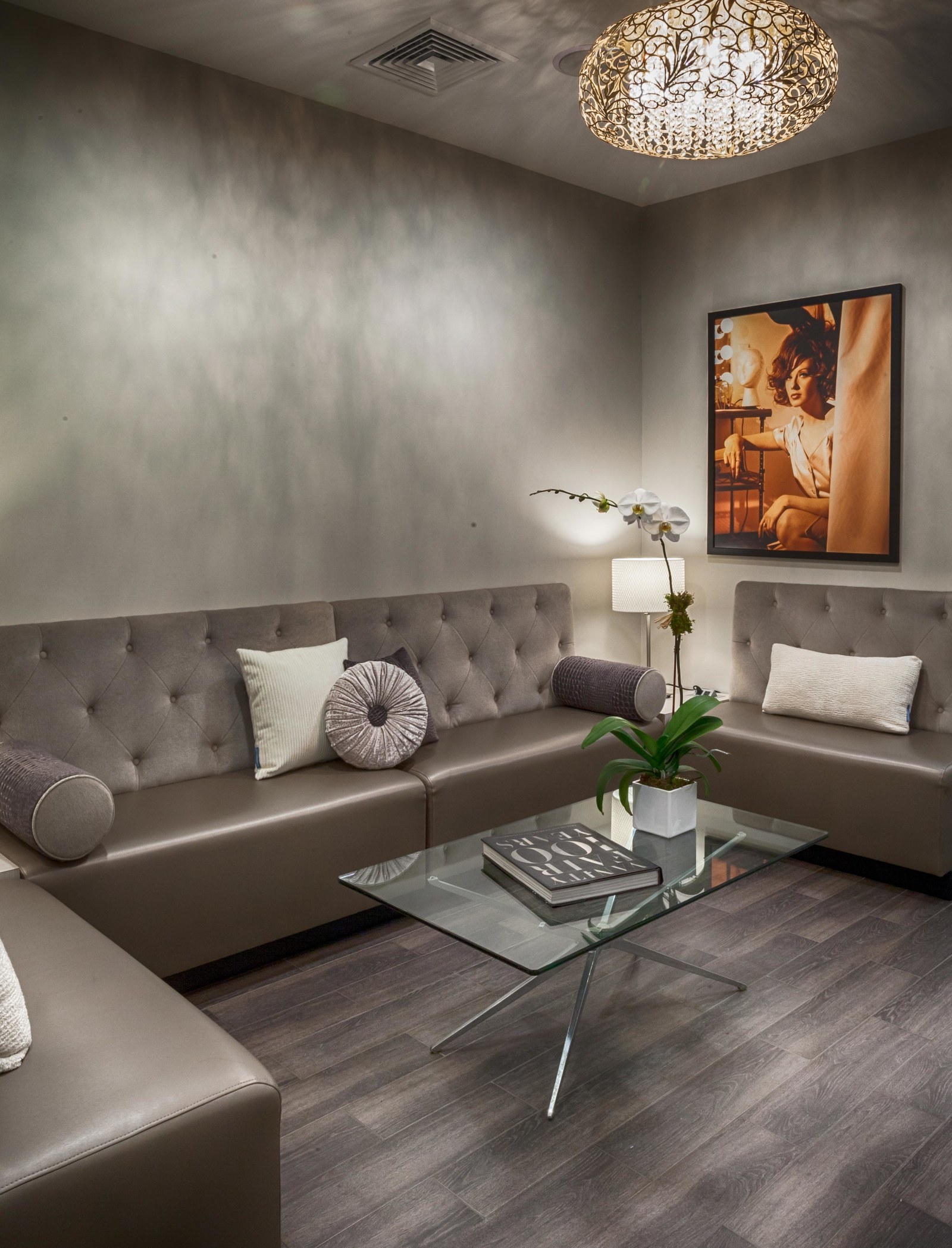 Upon entering the salon, clients can relax in the chic waiting room or in one of the private rooms. Angelo David's highly trained staff is dedicated to making clients feel welcome and appreciated, and offer customized options that allow every client to look his or her best. While Angelo David is best known for the Couture Hair Extensions and thinning hair solutions, they also offer a full range of services, including haircuts, hair color, hair straightening, nail services, waxing, and more.