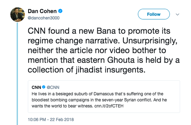 During the siege a 7-year-old girl, Bana Alabed, was widely covered by Western media after she and her mother live-tweeted the siege and their experiences — in a similar manner to Najem's.