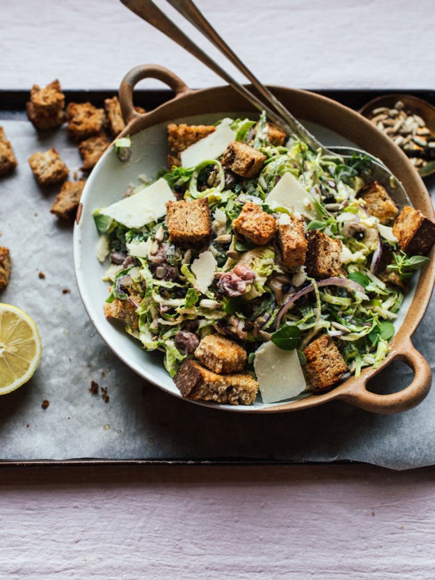 Brussels Sprout Caesar Salad