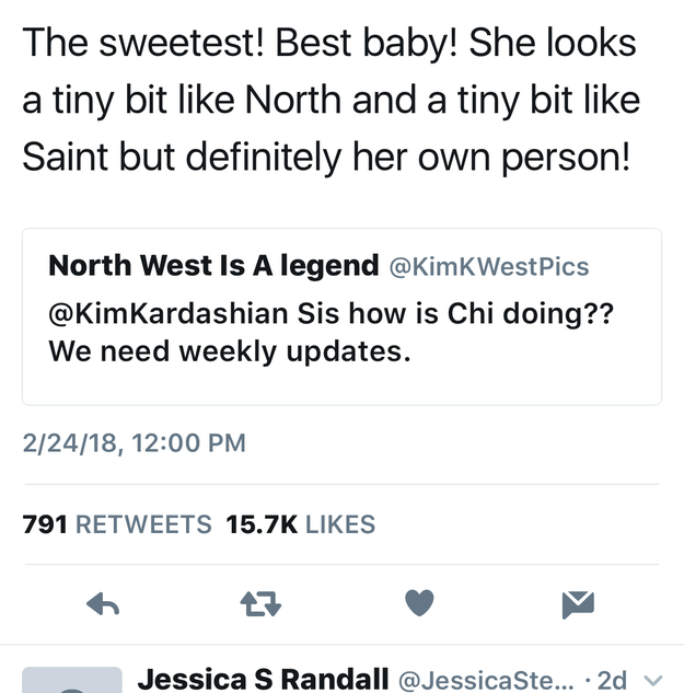 Since her birth, people have been on the edge of their seats begging Kim for updates on baby Chi.