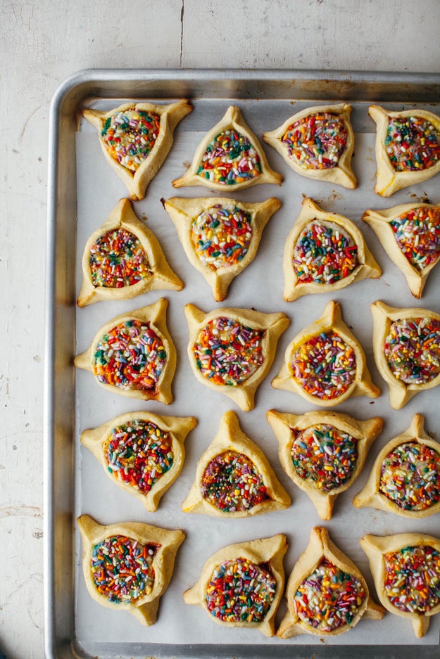 Marzipan Sprinkle Hamantaschen