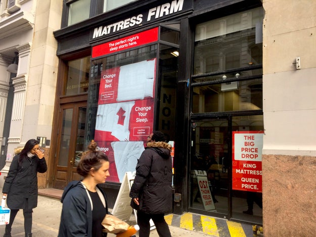 Having a new mattress store in the neighborhood didn't seem to faze one of Casper's traditional competitors, Mattress Firm.