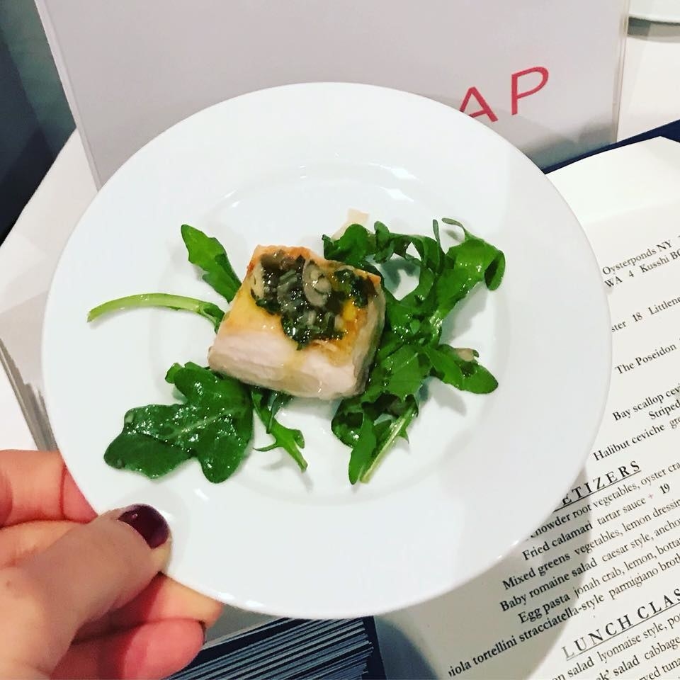 Perfectly prepared, juicy swordfish with Milanese salad