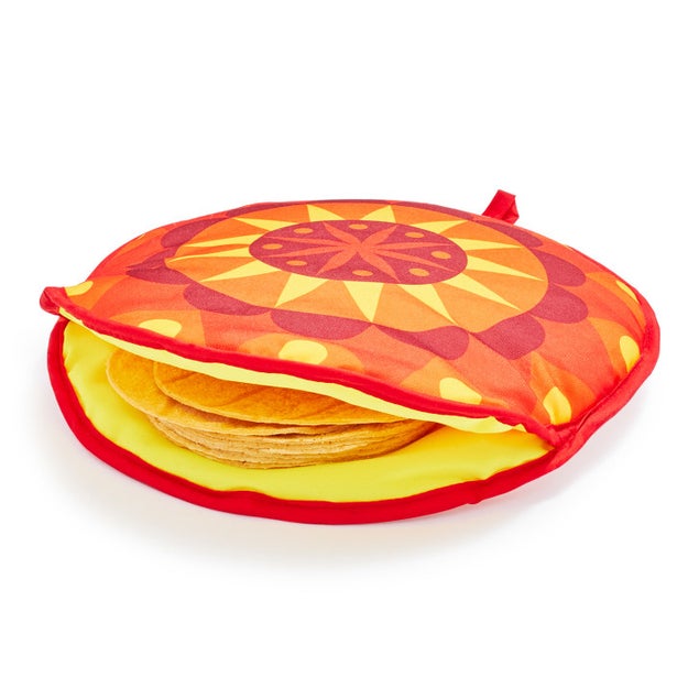 A colorful pouch for people who prefer their tortillas and pitas warm instead of crispy.