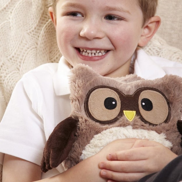 A heatable owl friend to keep you warm on lonely nights when your cat refuses to cuddle.