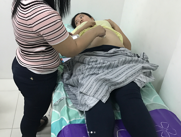 But then getting to hear your baby's heartbeat.