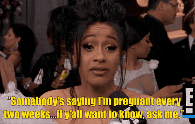 She actually said in a recent Grammys interview with E! that if anyone had any rumors they wanted to clear up, just to ask her.