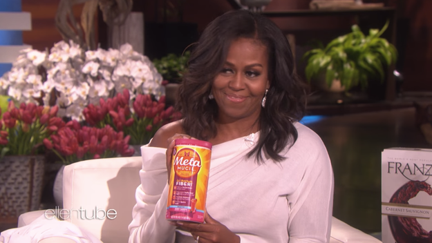 She also got Ellen some shady gifts, including Metamucil to "keep [her] flowing."