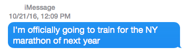 So, after two years of standing on the sidelines of the race, I decided that 2017 was my year. I was going to run the marathon.