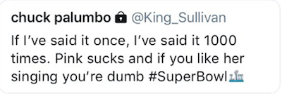 In a now-deleted tweet, Twitter user @King_Sullivan trolled the three-time Grammy winner and said, 